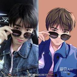 王俊凯动漫照片,青春偶像变身二次元魅力王子